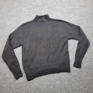 LOFT‎ Outlet Sweater Womens Medium Gray Turtleneck Pullover Knit Casual Cozy